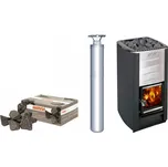 Harvia Set kamna na dřevo M3 s komínem a kameny