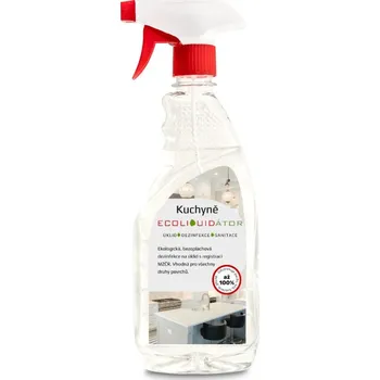 Dezinfekce ECOLIQUIDÁTOR kuchyně, čisticí a dezinfekční prostředek, sprej 500 ml Vůně: bez aroma
