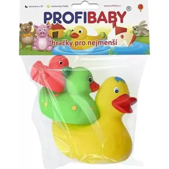 Hračka pro nejmenší ProfiBaby Kačenky do vany barevné 3ks