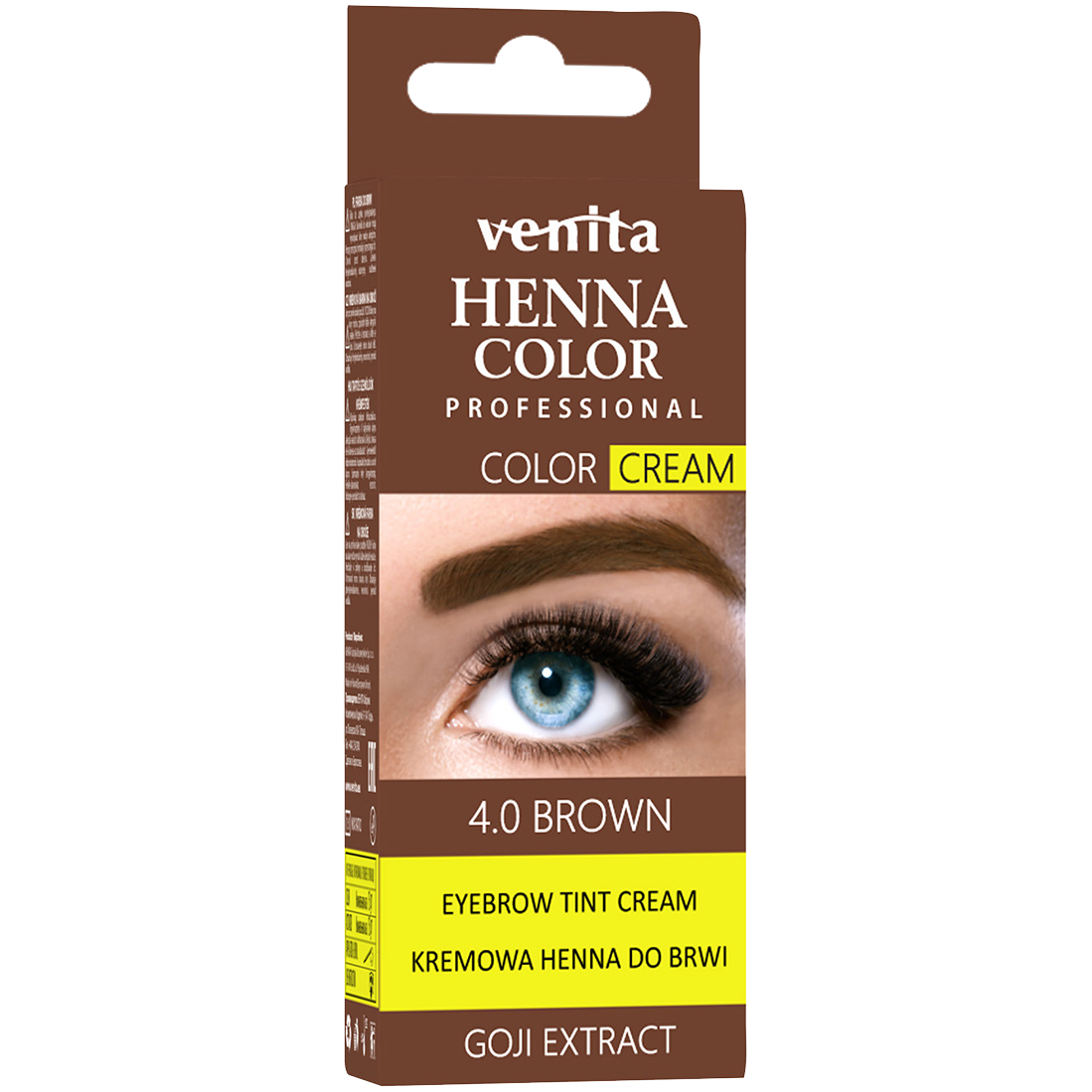 Foto Barva na řasy Venita Henna Professional Color Cream 30 g 4.0 hnědá