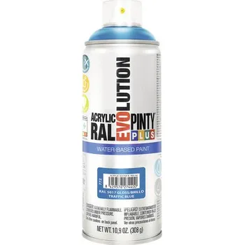 Barva ve spreji Barva ve spreji PINTYPLUS EVO vodní báze 400ml RAL5017