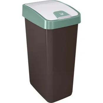Odpadkový koš KEEEPER Odpadkový koš s houpacím víkem - MAGNE Objem: 45 l, Barva: zelená