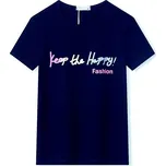 DÍVČÍ TRIČKO S KRÁTKÝM RUKÁVEM VELIKOST 146-176 Velikost: 170, Barva: Tmavě modrá