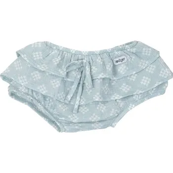 Kojenecké oblečení LODGER kraťásky BLOOMER FRILLS TRIBE MUSLIN Ice Flow vel. 62