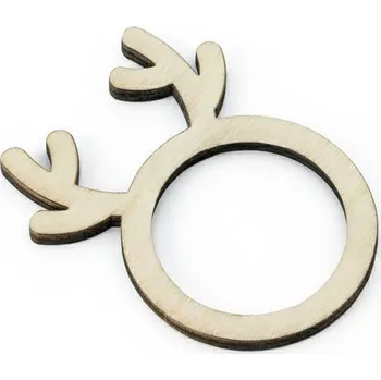 Papírový ubrousek PartyDeco Dřevěné kroužky na ubrousky sob 6ks