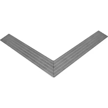 Rohožka Hliníkový náběhový rám pro vstupní rohože, čisticí zóny 60 x 120 FLOMA - šířka 6,5 cm, výška 2 cm - 80001449