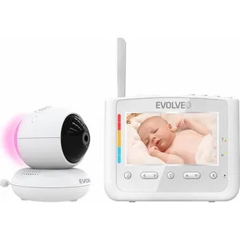 chůvička EVOLVEO NL4, dětská videochůvička s nočním světlem a otočnou kamerou