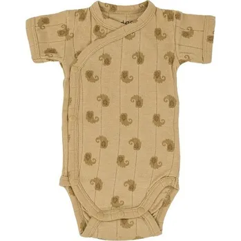 Kojenecký body LODGER body ROMPER SHORT SLEEVES FLAME TRIBE Sand vel. 68