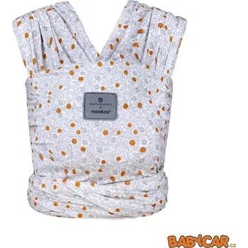 Šátek na nošení dítěte MANDUCA nosítko SLING BELLY BUTTON Soft Blossom Light