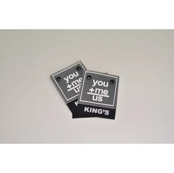 Nášivka You, me, us černá (E) (Nášivky na oblečení)