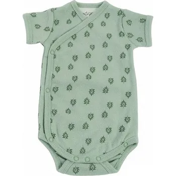 Kojenecké oblečení LODGER body ROMPER SHORT SLEEVES PRINT RIB Silt Green vel. 74