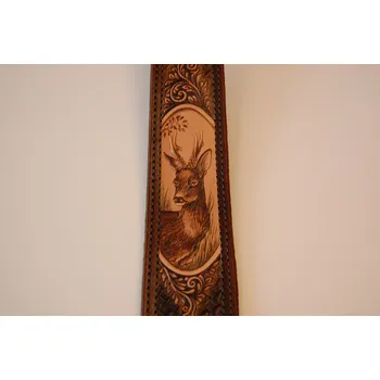 Příslušenství pro sportovní střelbu Řemen na zbraň ručně zdobený srnec