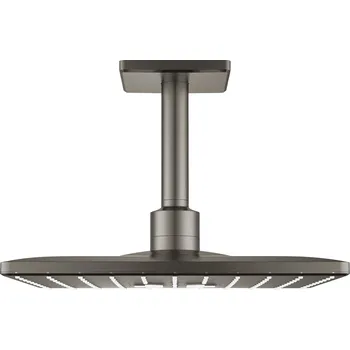 Sprchová hlavice Grohe Rainshower SmartActive Cube - Hlavová sprcha 310, sprchové rameno 142 mm, 2 proudy, kartáčovaný Hard Graphite 26481AL0