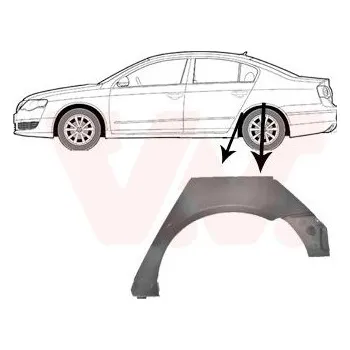 Příslušenství karosérie Boční stěna VAN WEZEL 5839147