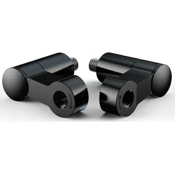 Zrcátko pro motocykl Slitinové adaptéry zrcátek s excentrem pro vyosení původní pozice, OXFORD (černé)