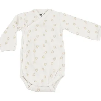 Kojenecký body LODGER body ROMPER PRINT RIB LONG SLEEVES Cloud Dancer vel. 74