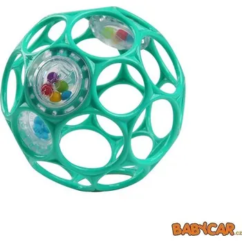 OBALL míček RATTLE 10cm Dark Turquoise