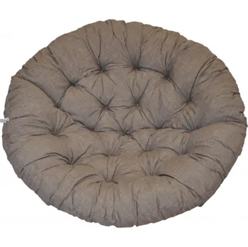 Podsedák Axin Trading s.r.o. Polstr deluxe na křeslo papasan 100 cm - látka šedý melír