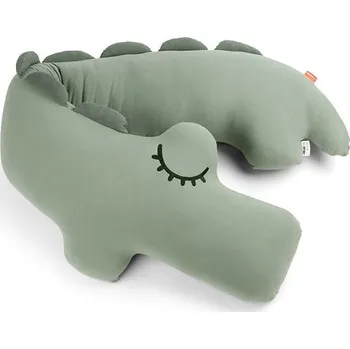 Kojící polštář DONE BY DEER pohodlný multifunkční polštář CROCO Zelená