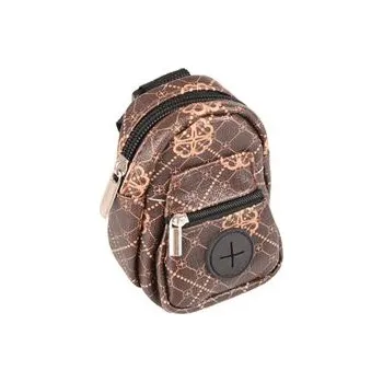 sáček na exkrement Flamingo Vito módní taštička batoh na exkrementové sáčky hnědá