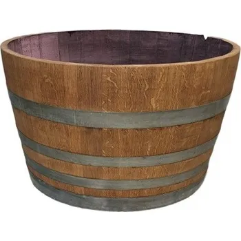 Květináč Květináč z dubového sudu olejový nátěr 110L olejovy nater 110L