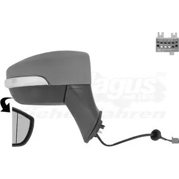 Auto zrcátko Vnější zpětné zrcátko VAN WEZEL 1803806