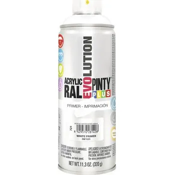 Barva ve spreji Barva ve spreji PINTYPLUS EVO vodní báze 400ml základ bílý