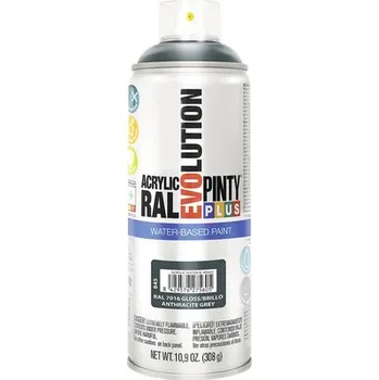 Barva ve spreji Barva ve spreji PINTYPLUS EVO vodní báze 400ml RAL7016