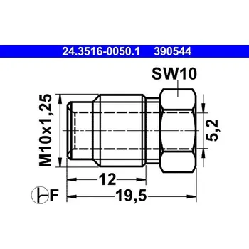 Spojovací šroub ATE 24.3516-0050.1
