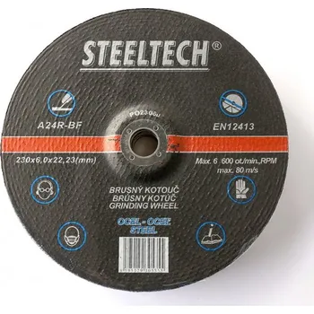 Brusný kotouč Brusný kotouč Steeltech A24R-BF 230x6x22,23 mm 1 kus