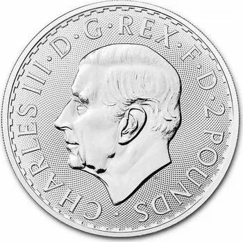 The Royal Mint Stříbrná mince 1 oz Britannia 2023 Charles III. 31,1 g