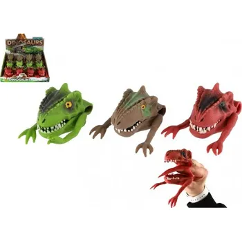 Figurka Teddies Maňásek dinosaurus 6x8cm silikon 3 barvy 12ks v boxu - 2 POSLEDNÍ KUSY .