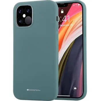 Pouzdro na mobilní telefon Mercury Ochranný kryt pro iPhone 12 Pro MAX - Mercury, Silicone Green