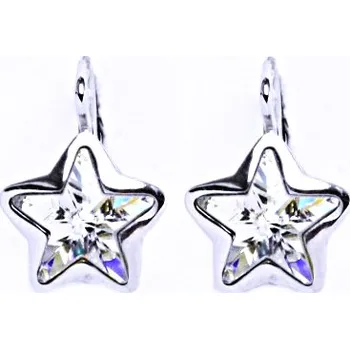 Náušnice Stříbrné náušnice na patent s krystaly Swarovski (krystal 10 mm)NK 1325