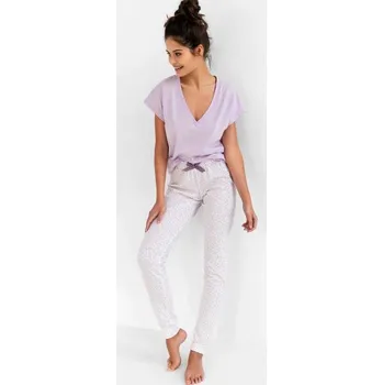 Dámské pyžamo Sensis pyžamo dámské Raquelle - fialová, XL (Dámské pyžamo dlouhé)