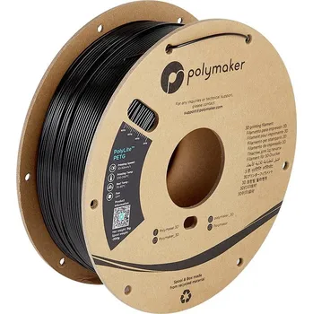 Příslušenství k 3D tiskárně Polymaker PB01014 PolyLite vlákno pro 3D tiskárny PETG plast Žáruvzdorné, Vysoká pevnost v tahu 2.85 mm 1000 g černá 1 ks