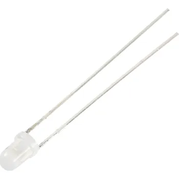 Polovodič TRU COMPONENTS LED s vývody teplá bílá kulatý 3 mm 1120 mcd 30 ° 12 mA 5 V