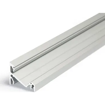 LED lišta Profil WIRELI CORNER14 EF/Y stříbrný elox, 2m (metráž)