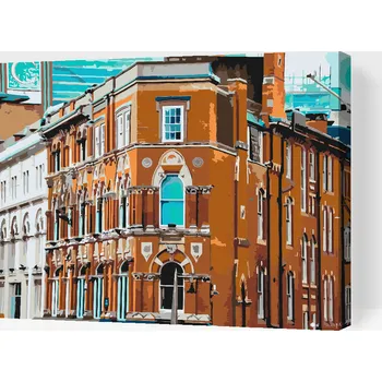 Malování podle čísel - Birmingham, Anglie Velikost: 30x40cm, Rámování: Pouze srolované plátno