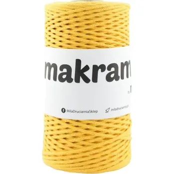 Příze MILA šňůra Macrama 2mm/200m Žlutá jasná