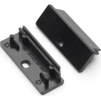 LED lišta Koncovka WIRELI WIDE24 černá s otvorem, pár