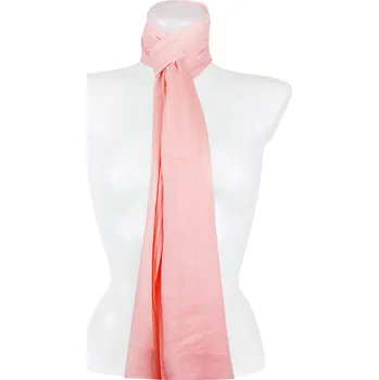 Šátek Dámský lehký obdélníkový šál 37515 - světle růžové barvy 7200617-14