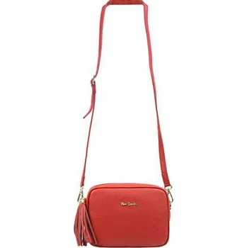 Kabelka Kožená crossbody kabelka Pierre Cardin červenocihlová L1501