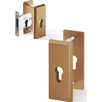 Dveřní kování ACT SERVIS ACT - Rozeta Atlas příd. Provedení: PZ (vložkový zámek), Povrch: F4 - bronzový elox