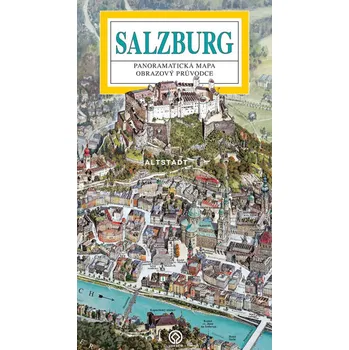 Salzburg / panoramatická mapa česky