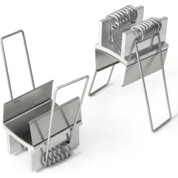 LED lišta Montážní úchyt U4 s pružinou do sádrokartonu, nerez ocel, pár