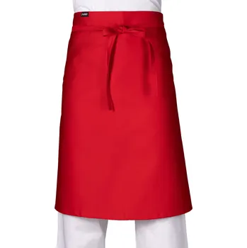 Gastro oděv Zástěra do pasu INZEP KUCHAŘ pevný pásek červená