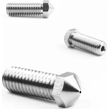 Příslušenství k 3D tiskárně Micro Swiss Plated Wear Resistant High Flow Nozzle / Artillery Sidewinder / Volcano - 1.75mm - 0,6mm