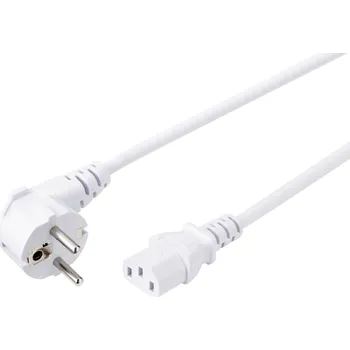Prodlužovací kabel Sygonix SY-5043438 IEC kabel bílá 5.00 m