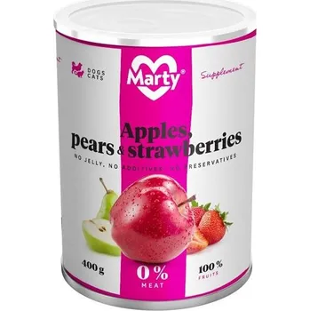 Krmivo pro psa MARTY konz. pro psy a kočky - příkrm ovocný 400 g